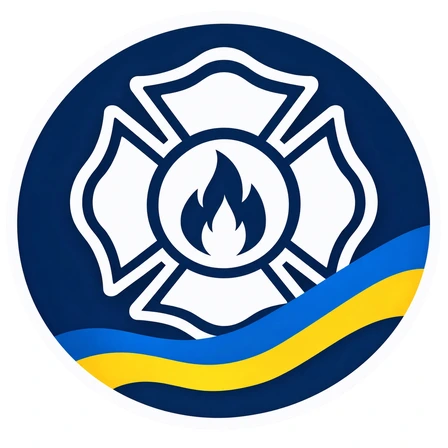 Логотип ГО «Добровільна пожежна охорона міста Києва»
